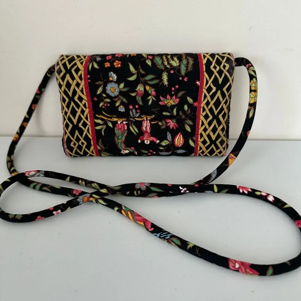 Vera Bradley Vintage Ming Strap Wallet Cotton Lightweight Organizer Crossbody - Picture 4 of 11